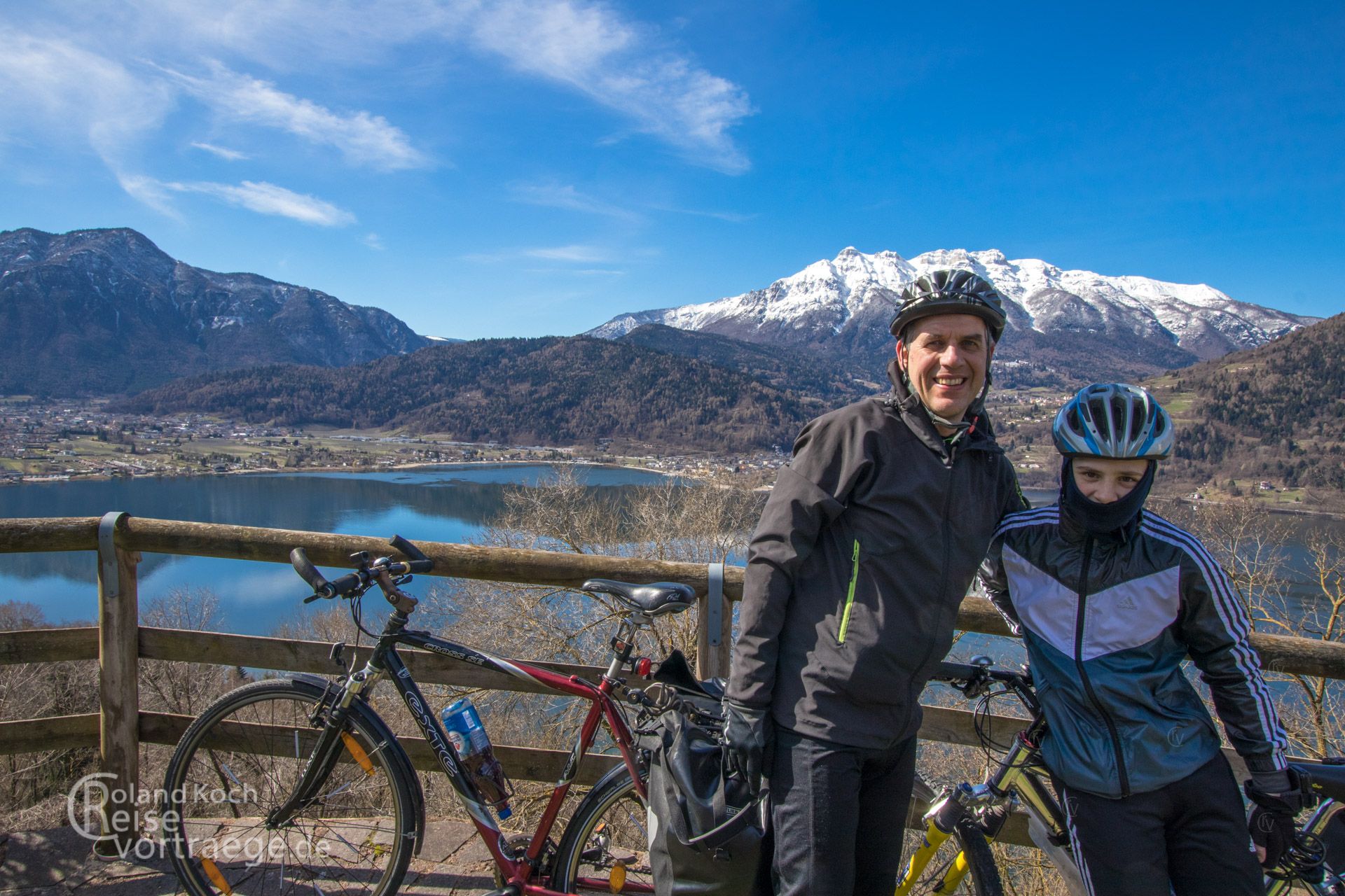 mit Kindern per Rad über die Alpen, Via Claudia Augusta, Lago di Caldonazzo